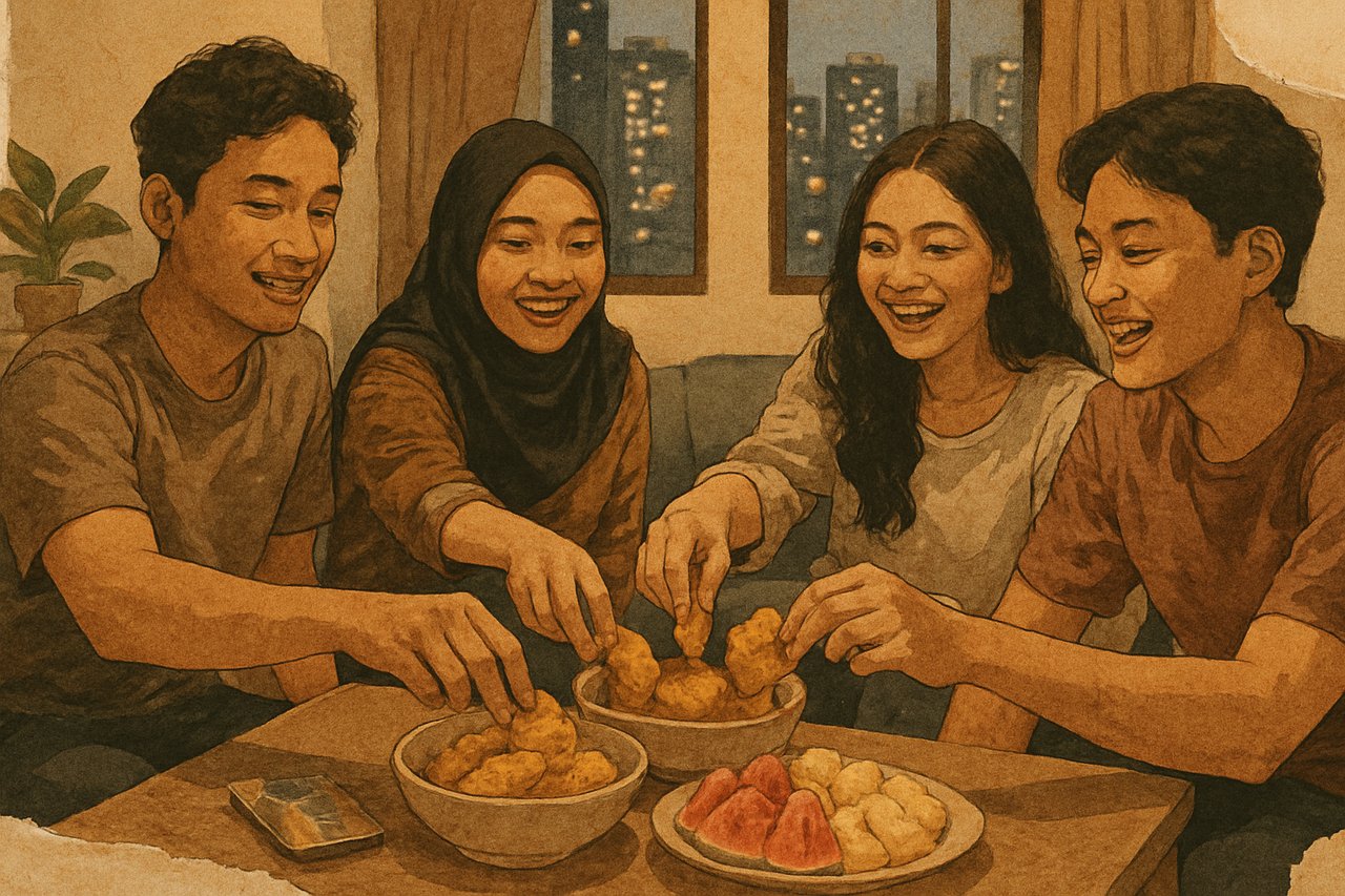 Makanan nobar hemat - ilustrasi 1