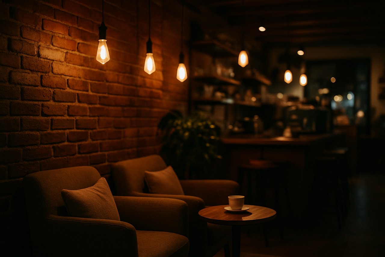 Foto cafe aesthetic - ilustrasi 2