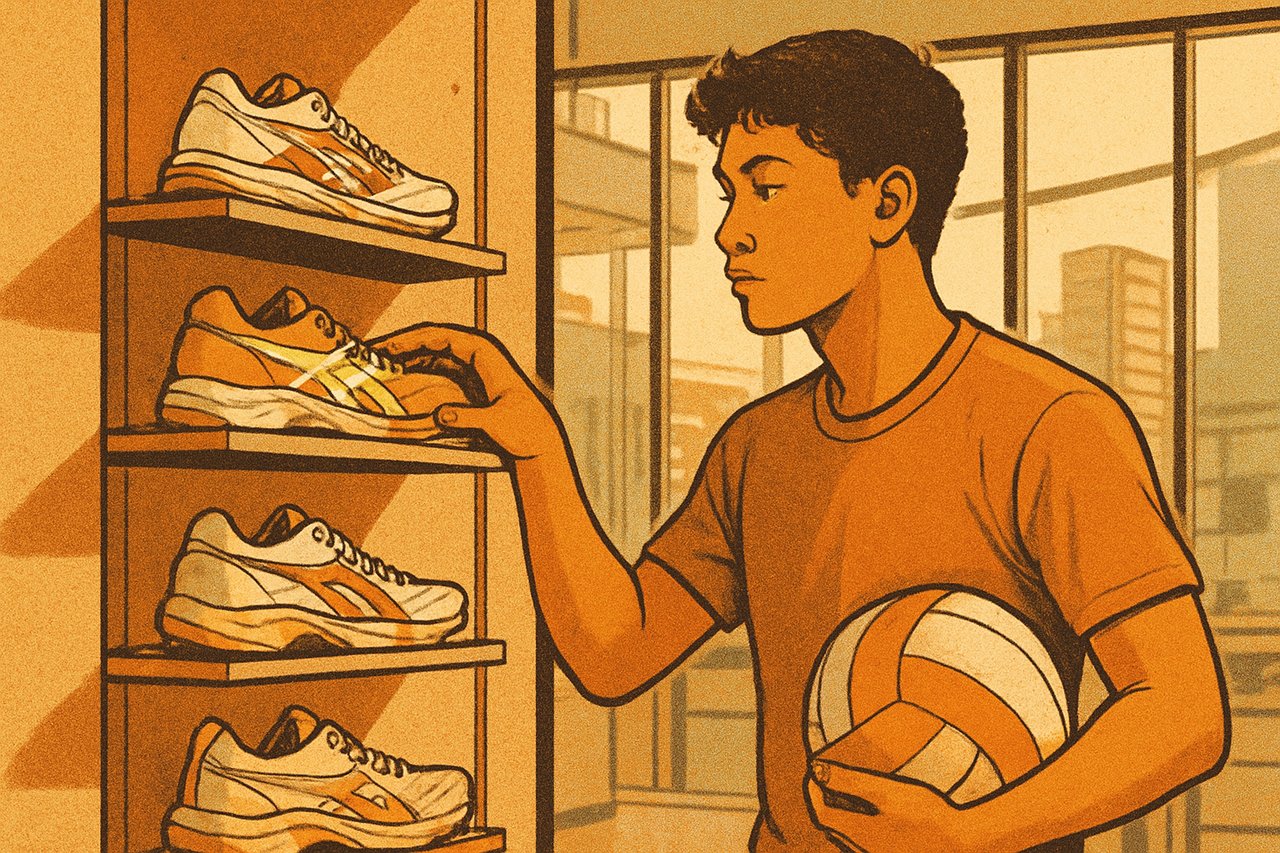 Sepatu volly - ilustrasi 1